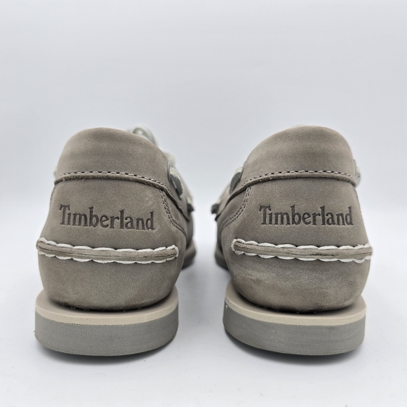 NWOT Timberland Women's Classic Leather Boat Shoes/Loafers, Grey, Size 8 - Picture 7 of 16